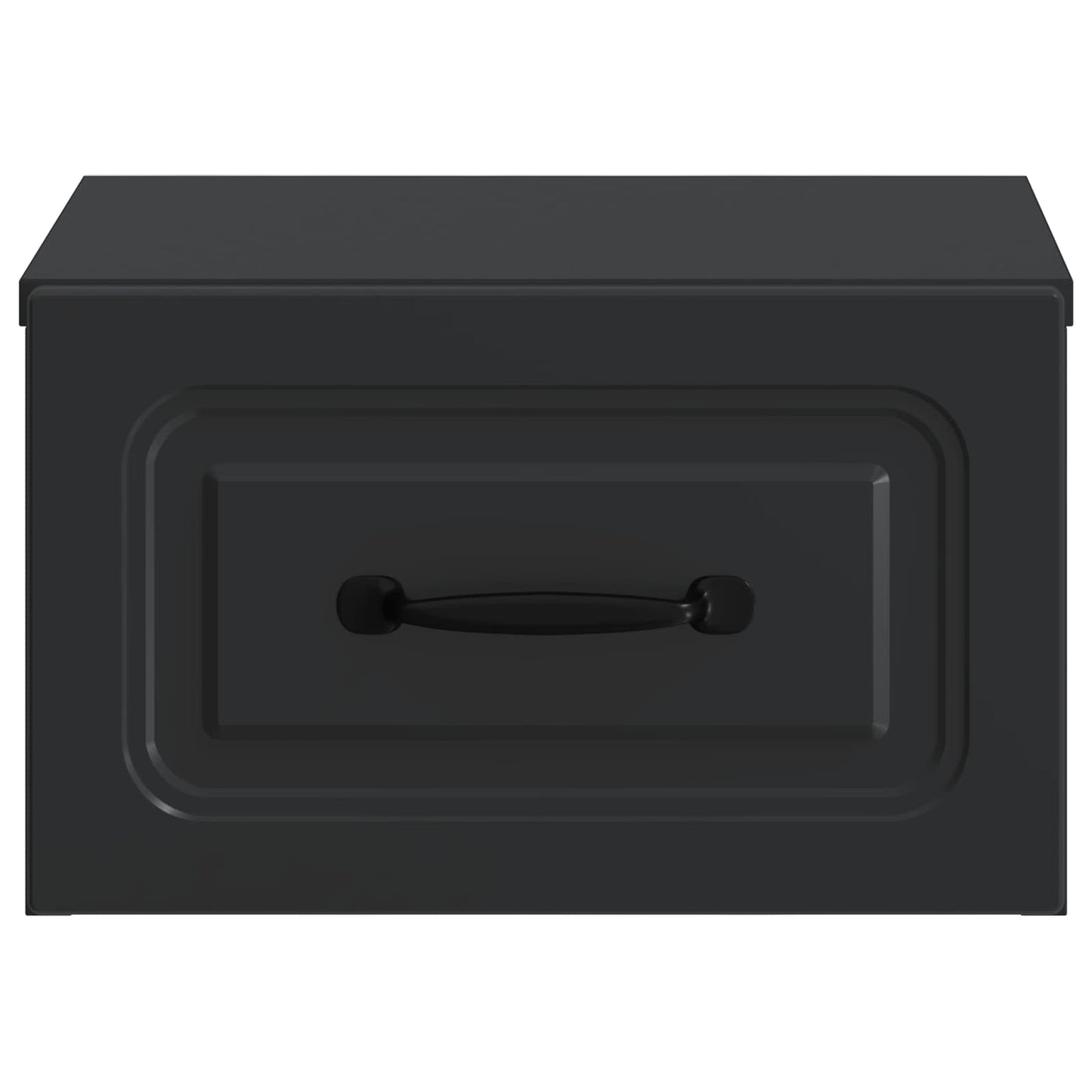 Wandmontierter Nachttisch 2 stk. Schwarz 34,5 x 33 x 20 cm