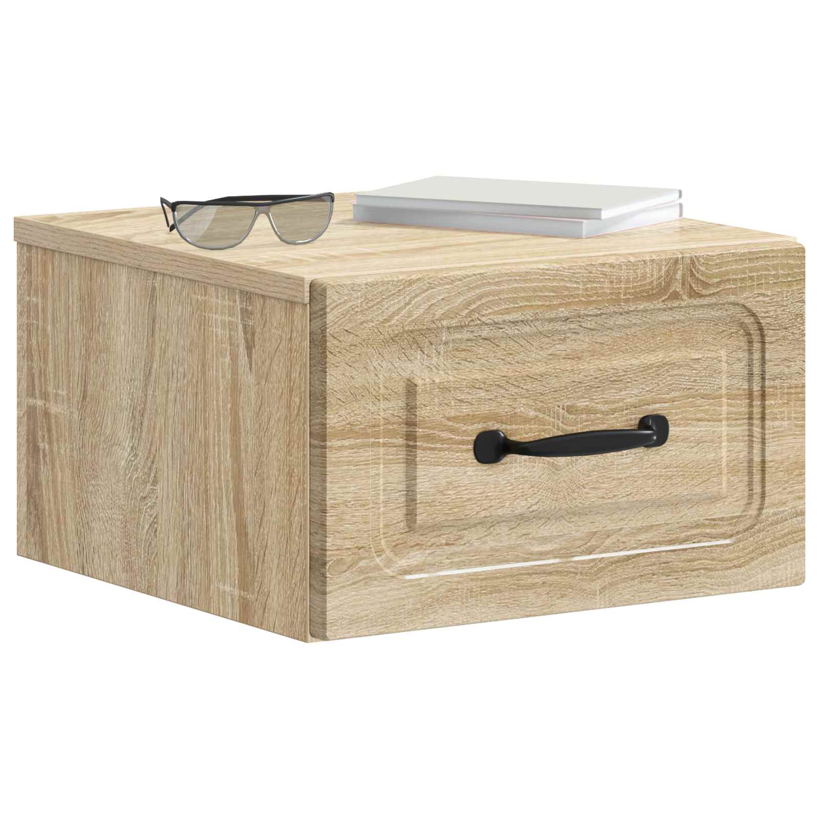 Wandmontierter Nachttisch Sonoma-Eiche 34,5 x 33 x 20 cm