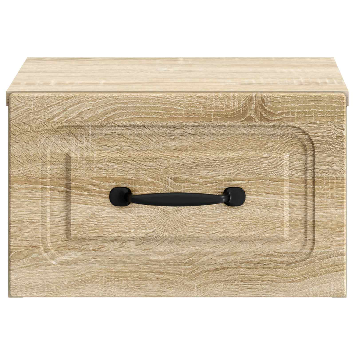 Wandmontierter Nachttisch 2 stk. Sonoma-Eiche 34,5 x 33 x 20 cm