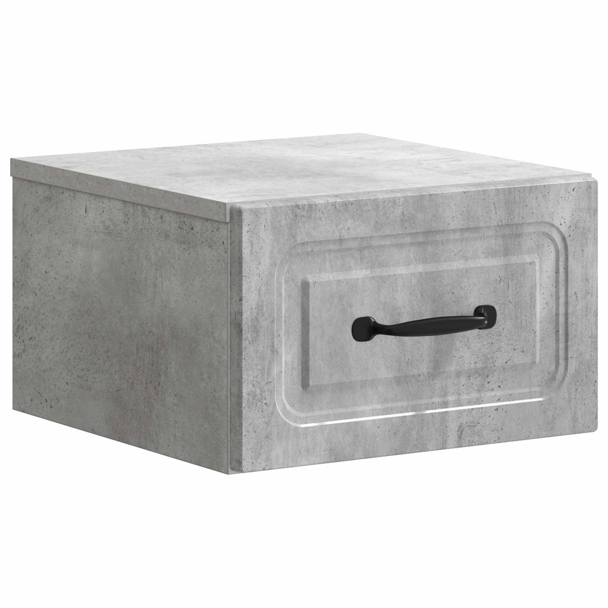 Wandmontierter Nachttisch 2 stk. Betongrau 34,5 x 33 x 20 cm