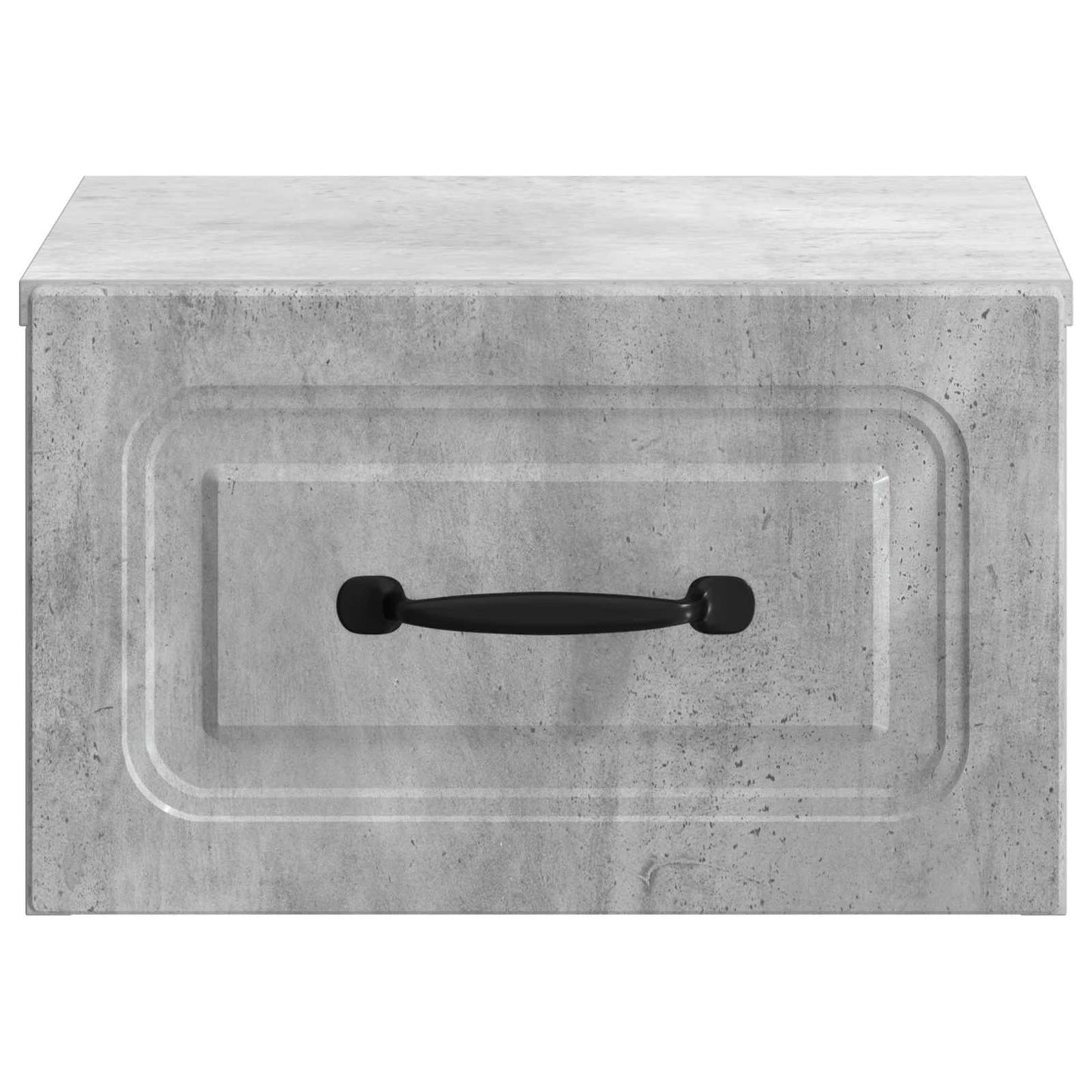 Wandmontierter Nachttisch 2 stk. Betongrau 34,5 x 33 x 20 cm