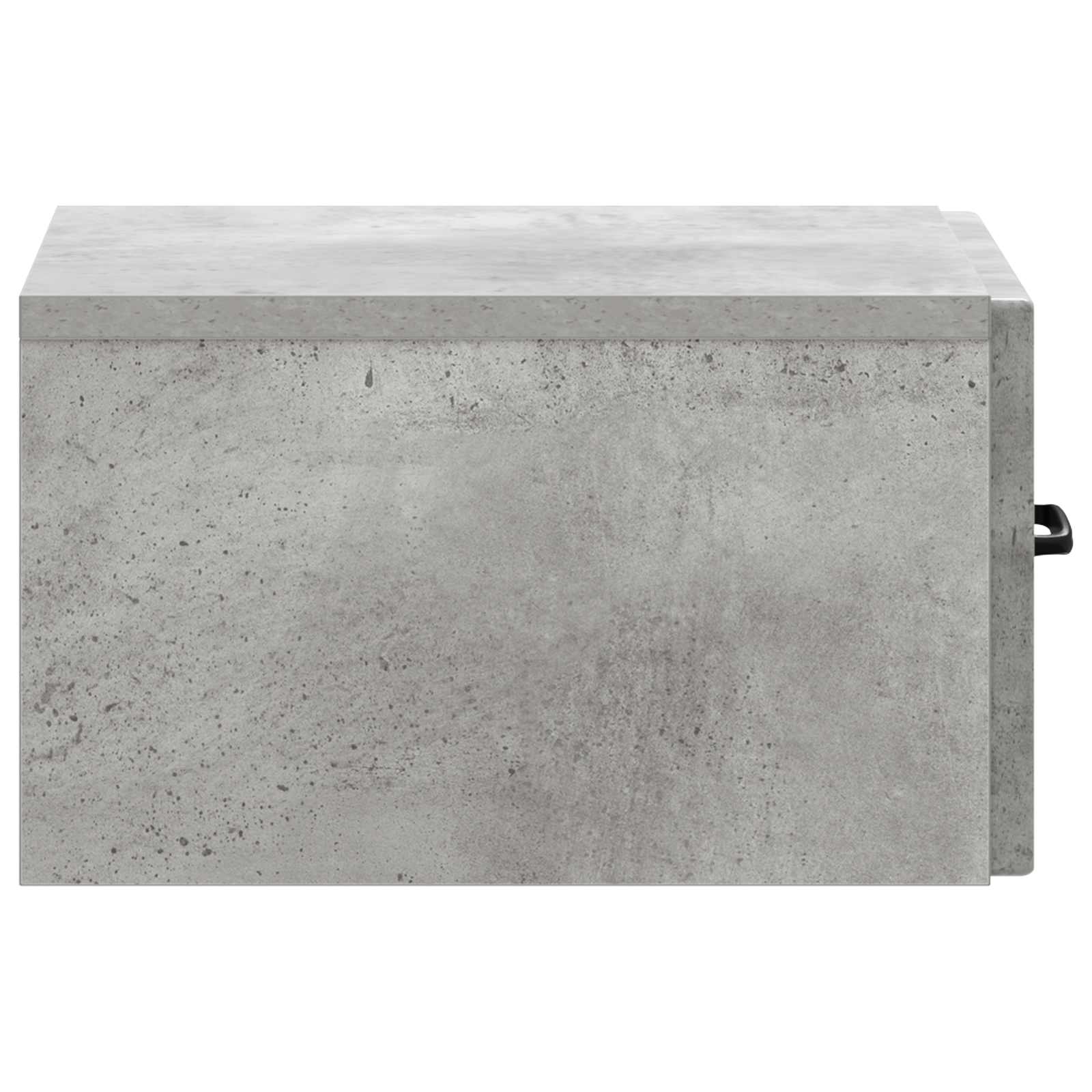 Wandmontierter Nachttisch 2 stk. Betongrau 34,5 x 33 x 20 cm