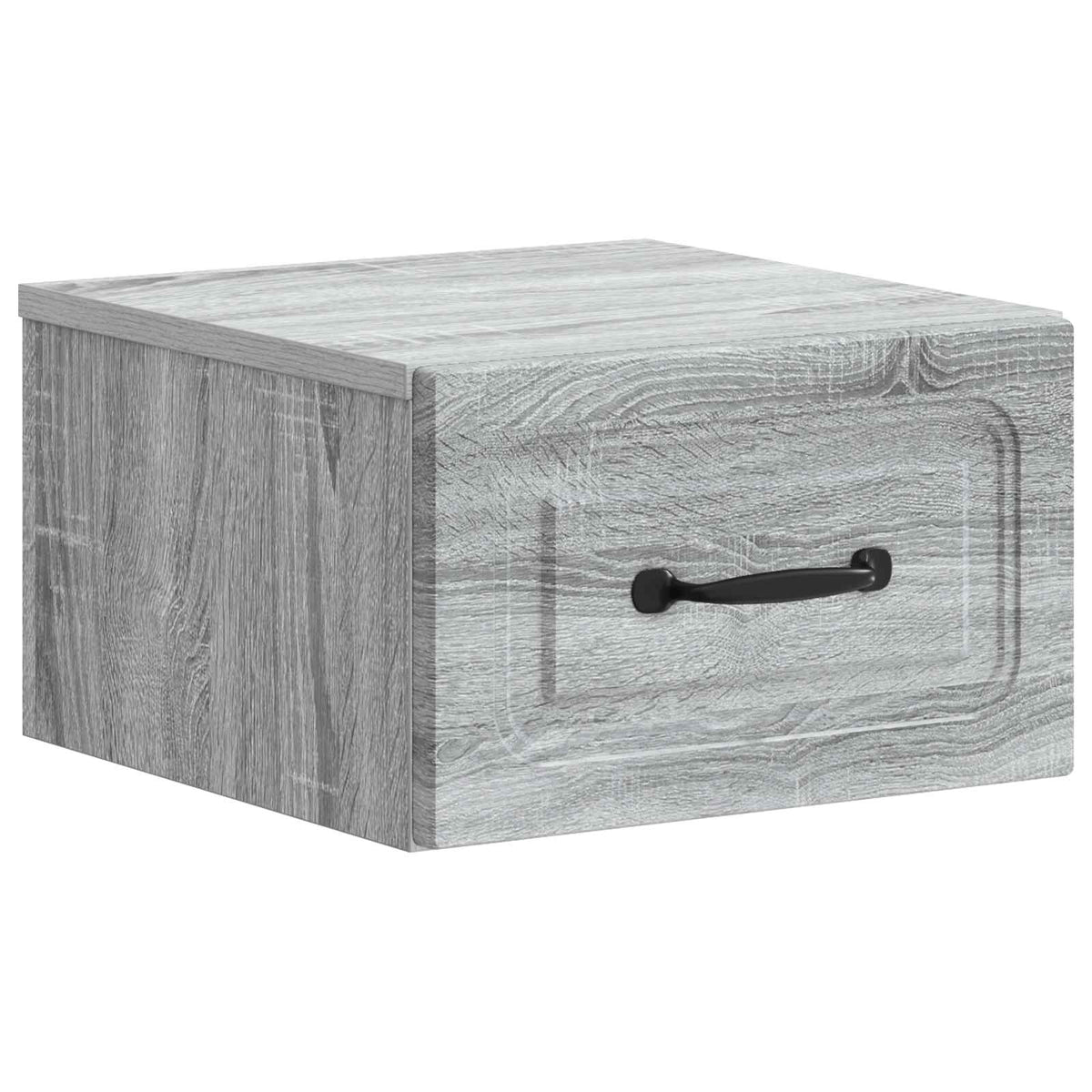 Wandmontierter Nachttisch 2 stk. Graues Sonoma