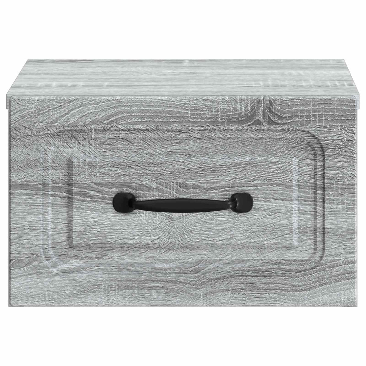 Wandmontierter Nachttisch 2 stk. Graues Sonoma