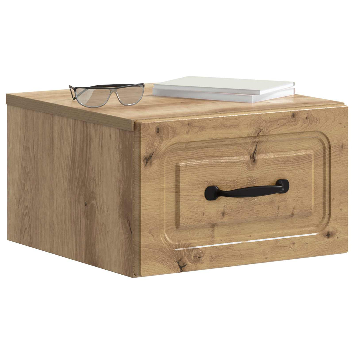 Wandmontierter Nachttisch 2 stk. Artisan-Eiche