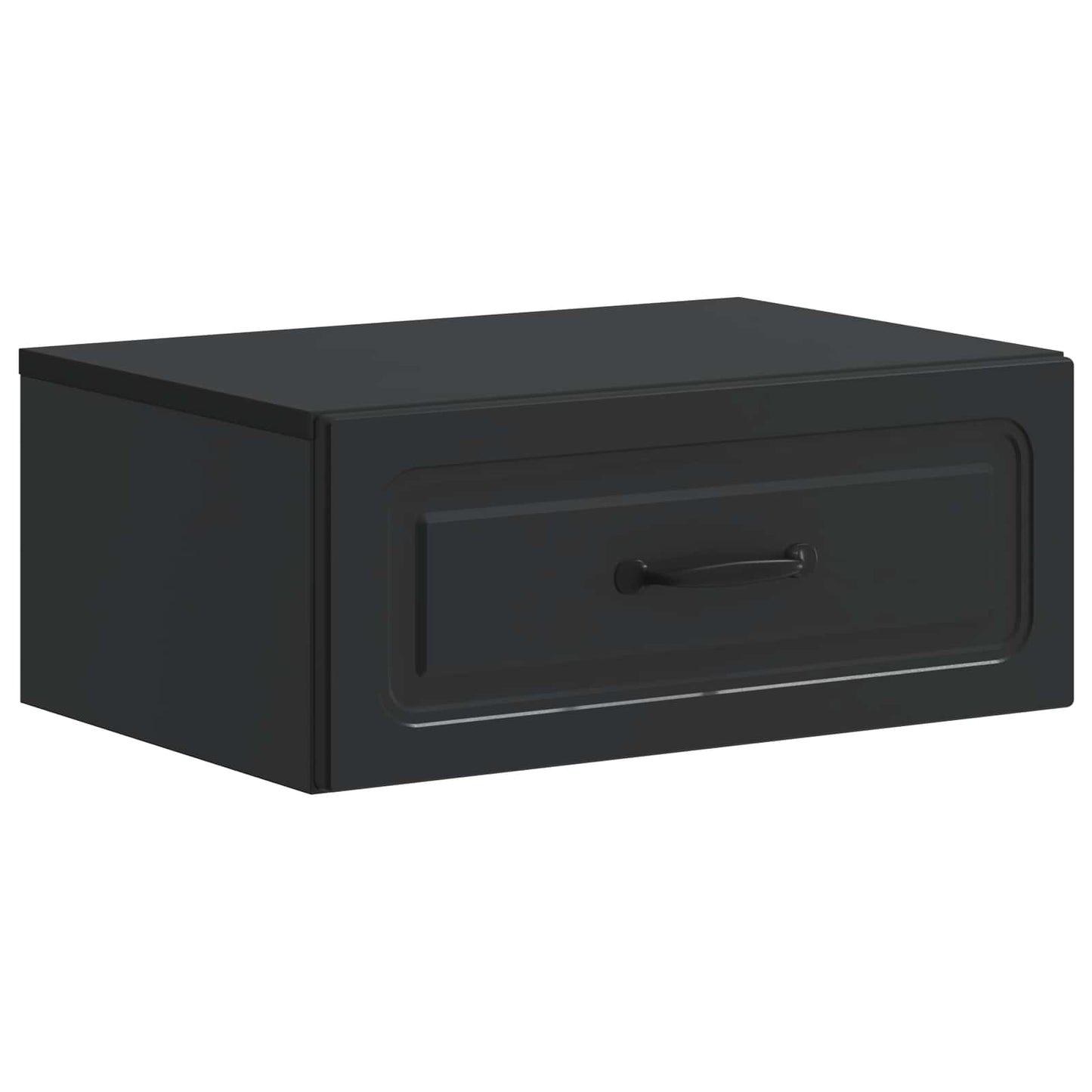 Wandmontierter Nachttisch 2 Stk. Schwarz 49 x 34,5 x 20 cm