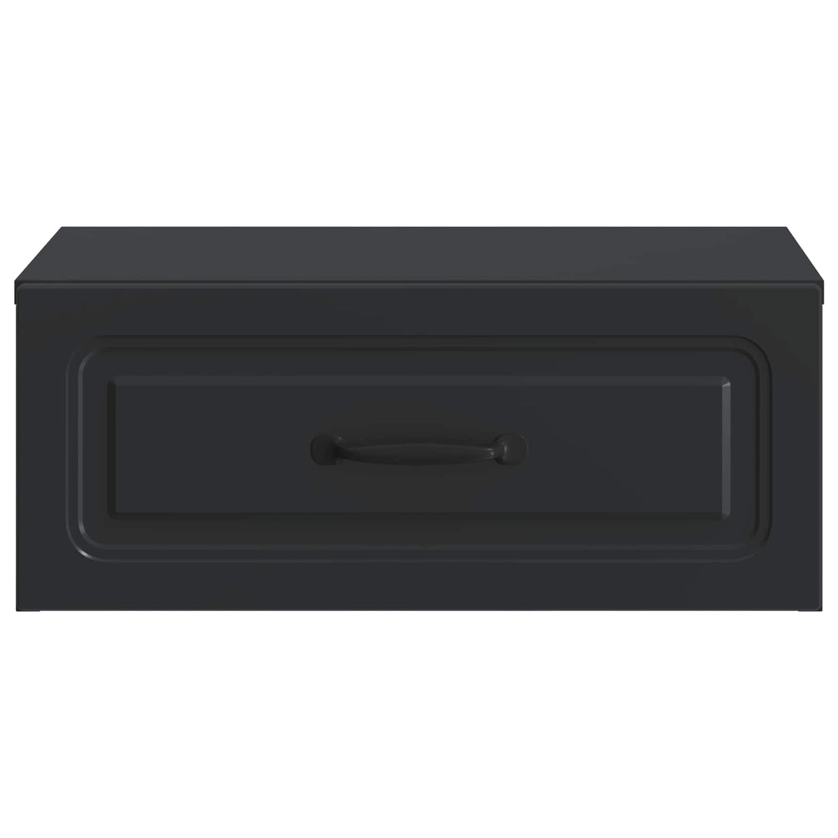 Wandmontierter Nachttisch 2 Stk. Schwarz 49 x 34,5 x 20 cm