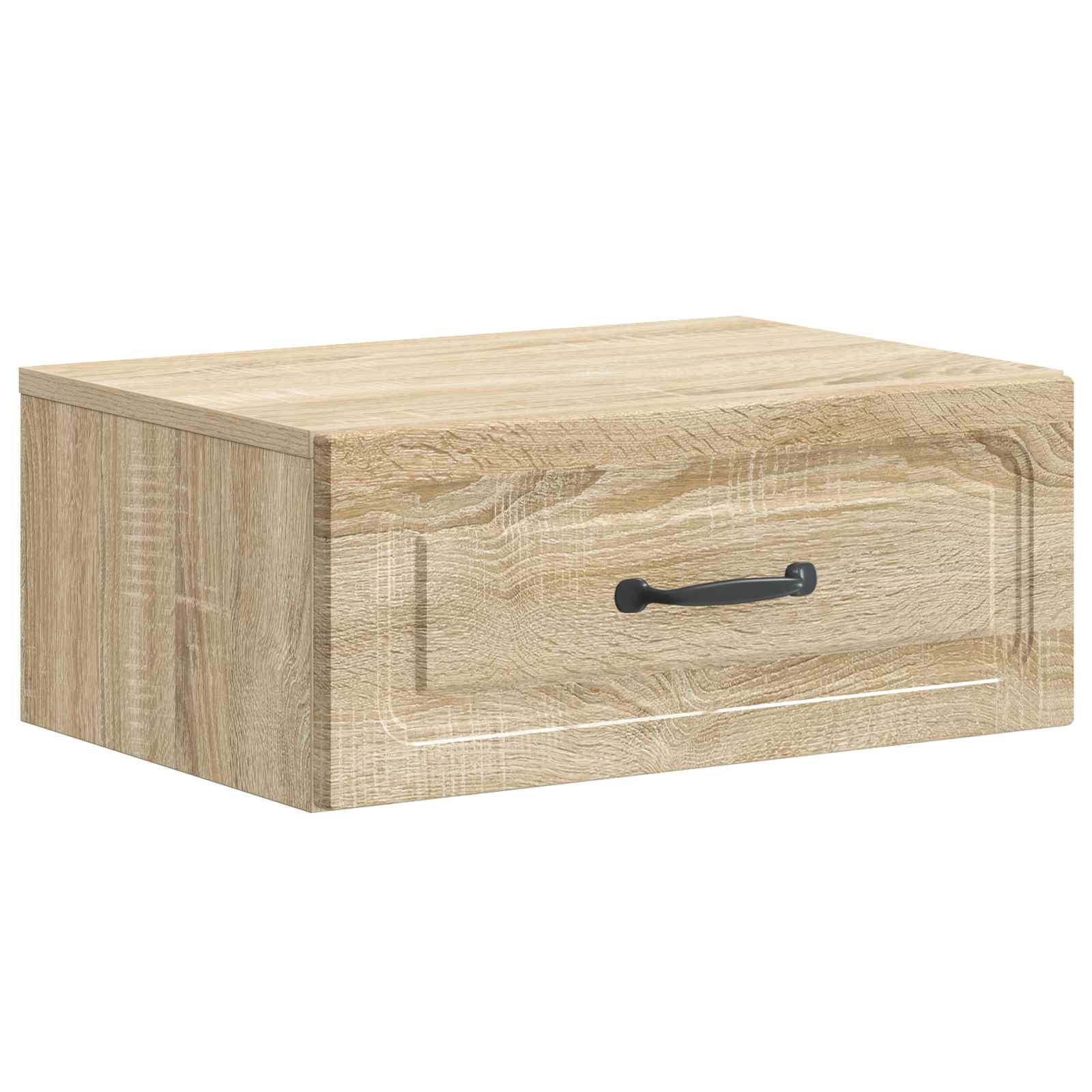 Wandmontierter Nachttisch 2 Stk. Sonoma-Eiche 49 x 34,5 x 20 cm