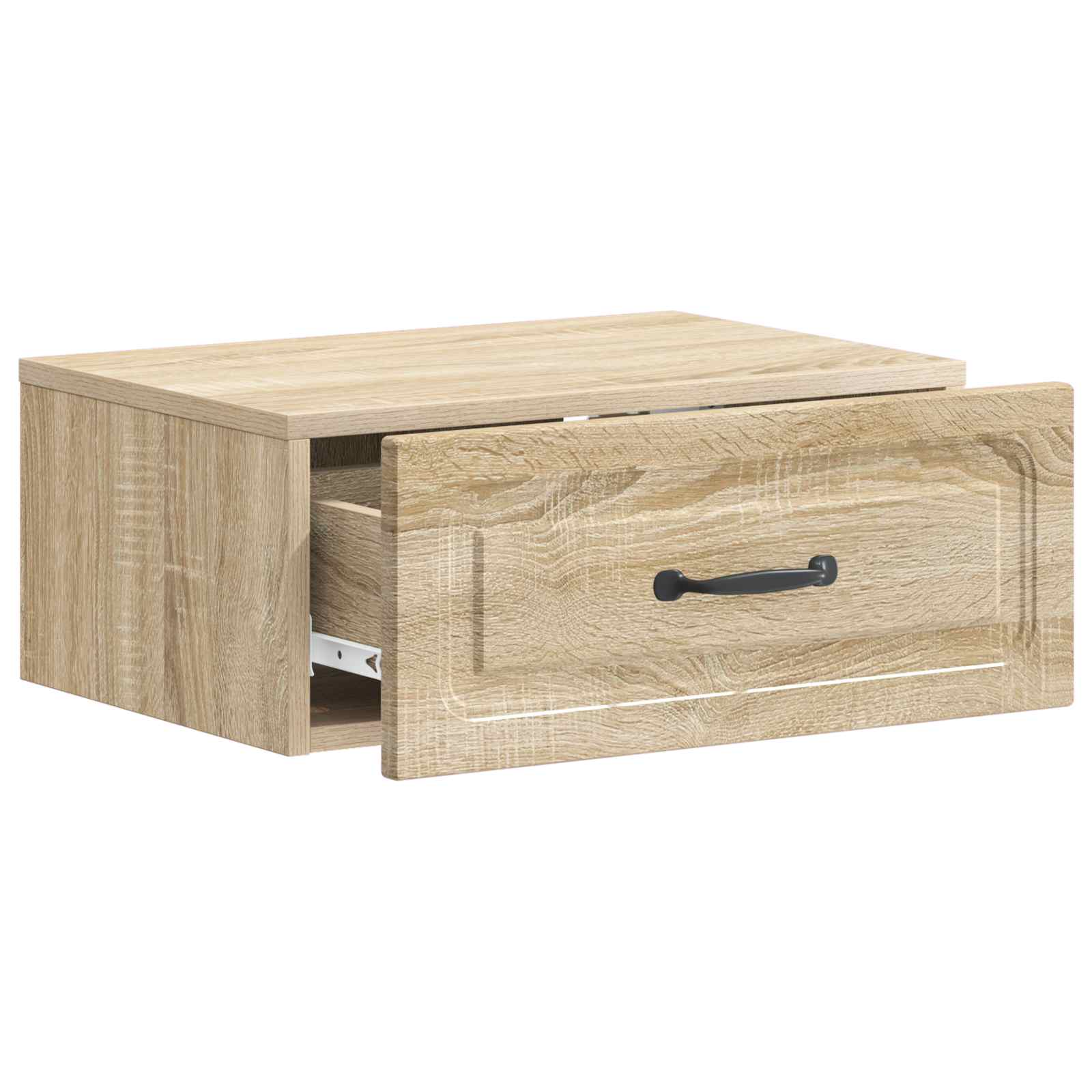 Wandmontierter Nachttisch 2 Stk. Sonoma-Eiche 49 x 34,5 x 20 cm