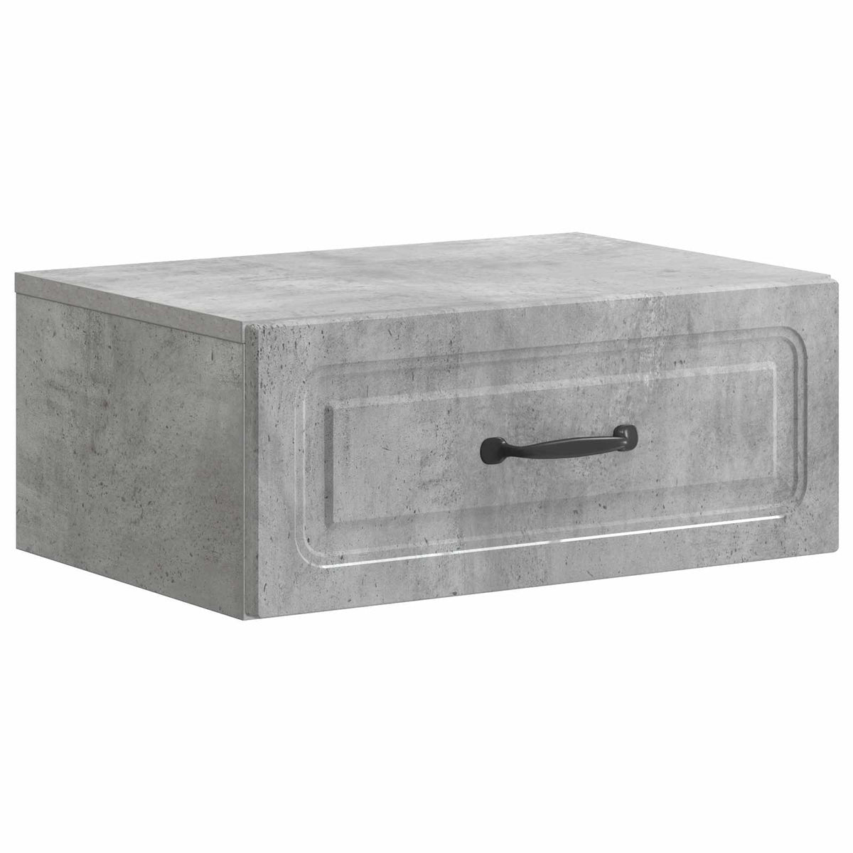 Wandmontierter Nachttisch 2 Stk. Betongrau 49 x 34,5 x 20 cm