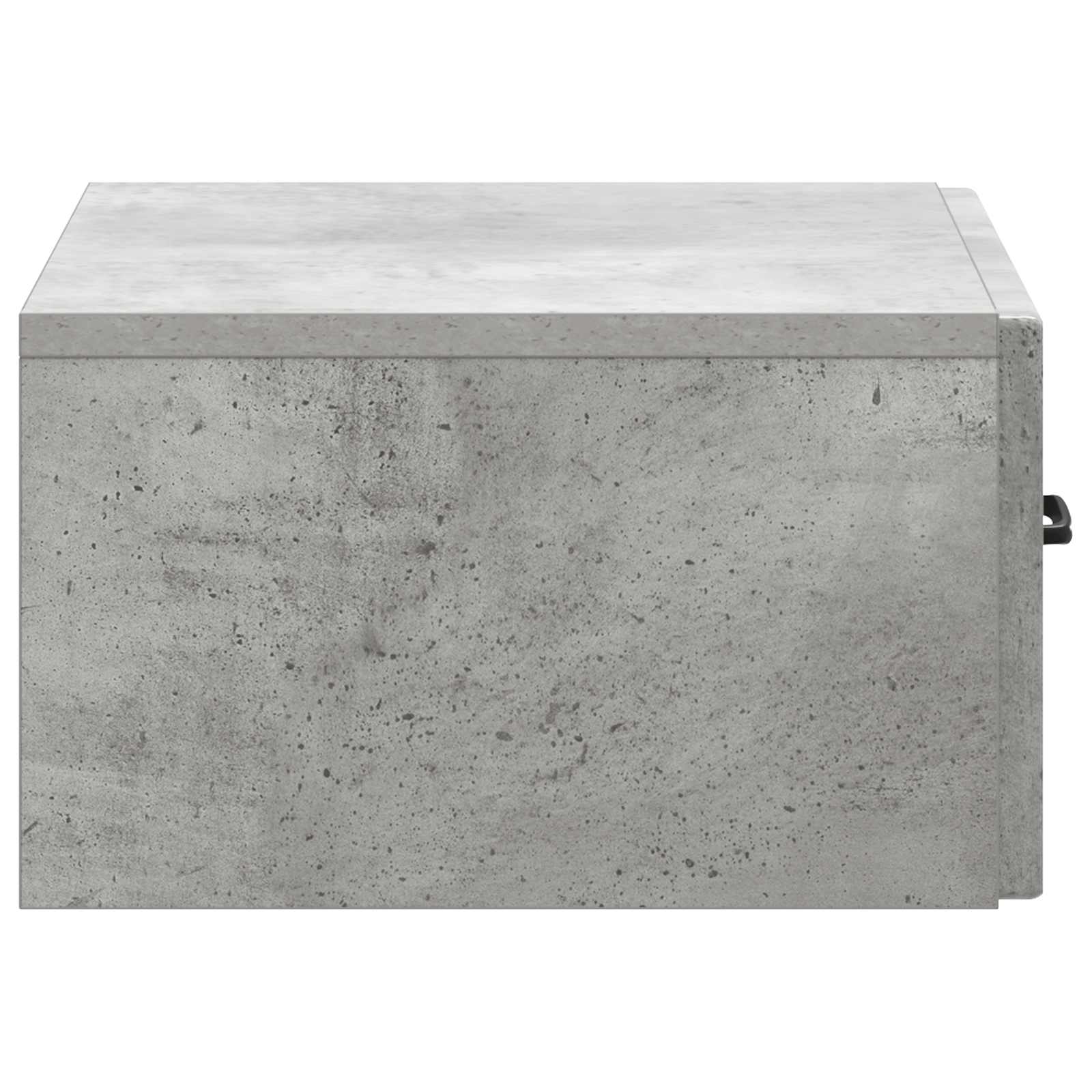 Wandmontierter Nachttisch 2 Stk. Betongrau 49 x 34,5 x 20 cm