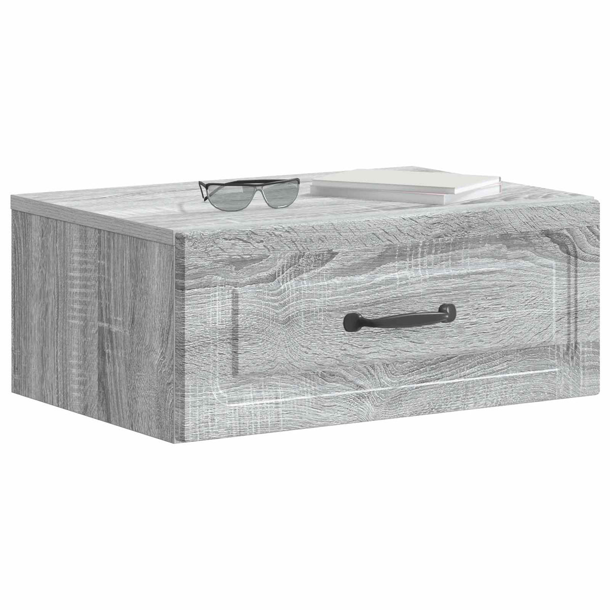 Wandmontierter Nachttisch 2 Stk. Sonoma-Grau 49 x 34,5 x 20 cm