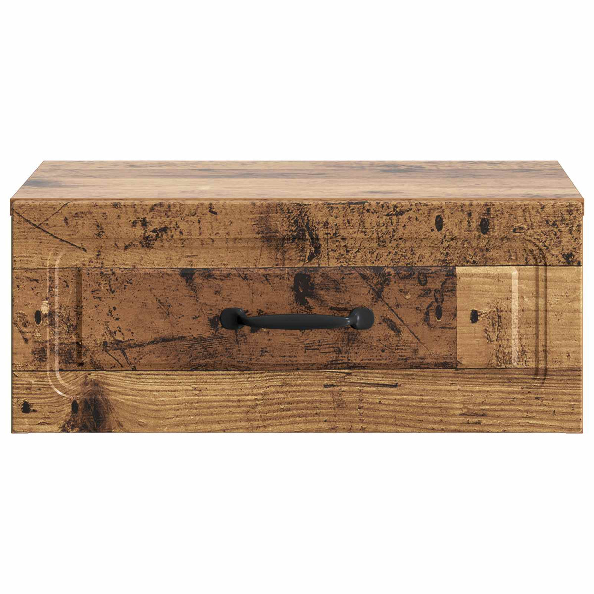 Wandmontierter Nachttisch 2 Stk. Altholz 49 x 34,5 x 20 cm
