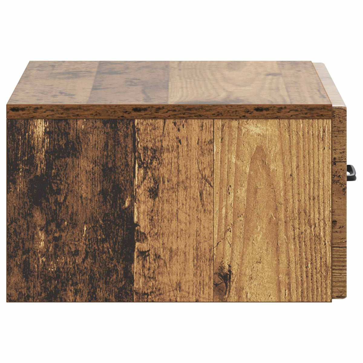 Wandmontierter Nachttisch 2 Stk. Altholz 49 x 34,5 x 20 cm
