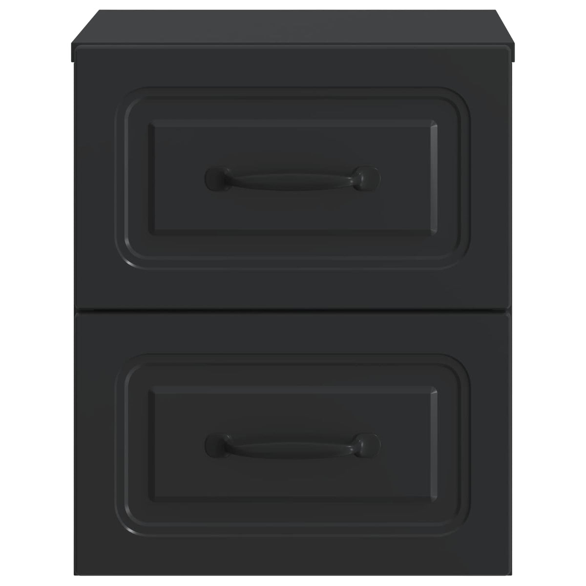 Wandmontierter Nachttisch 2 stk. Schwarz 34,5 x 33 x 40 cm