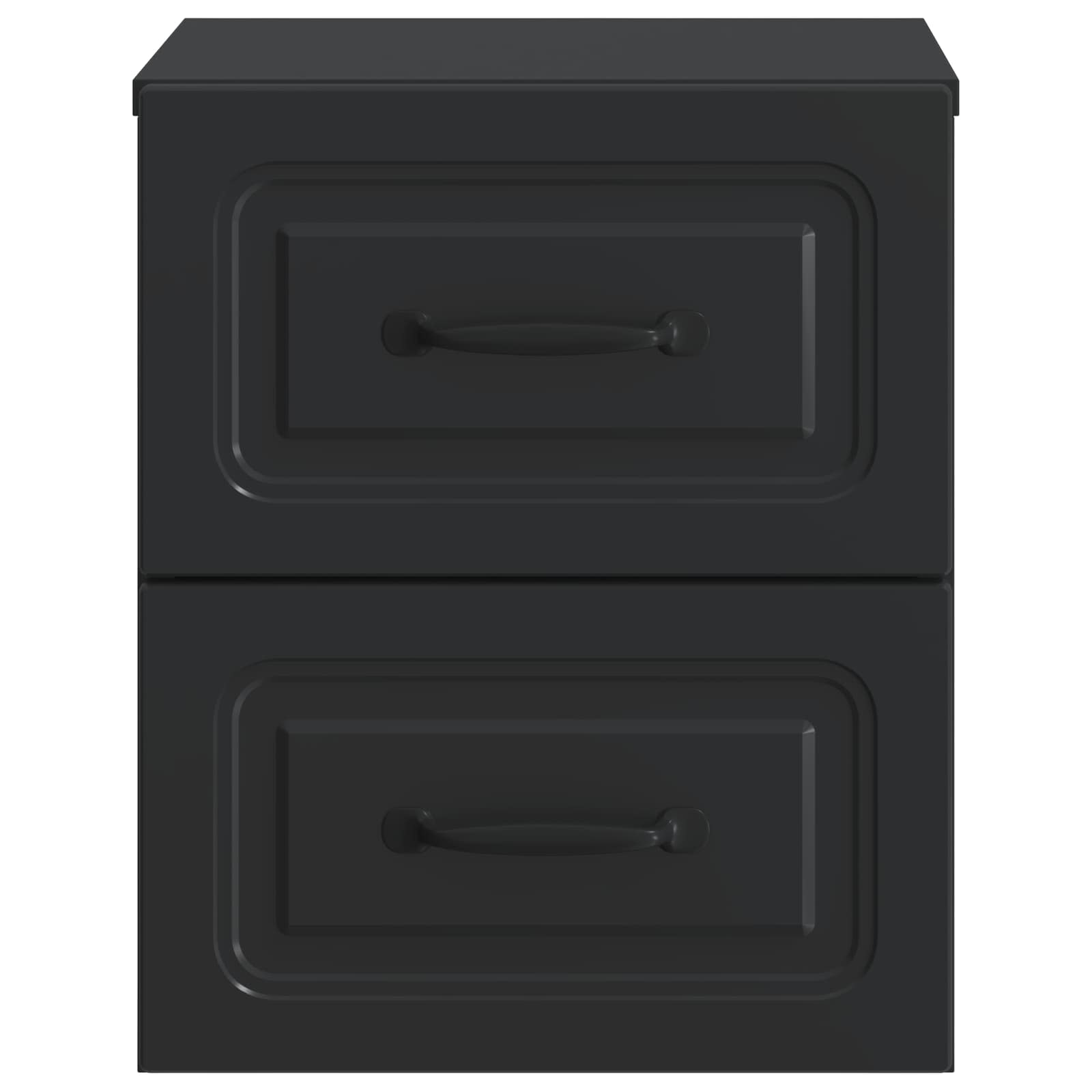 Wandmontierter Nachttisch 2 stk. Schwarz 34,5 x 33 x 40 cm