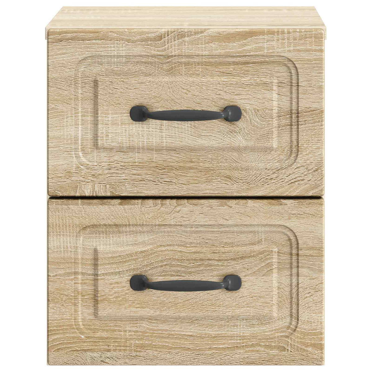 Wandmontierter Nachttisch 2 stk. Sonoma-Eiche 34,5 x 33 x 40 cm