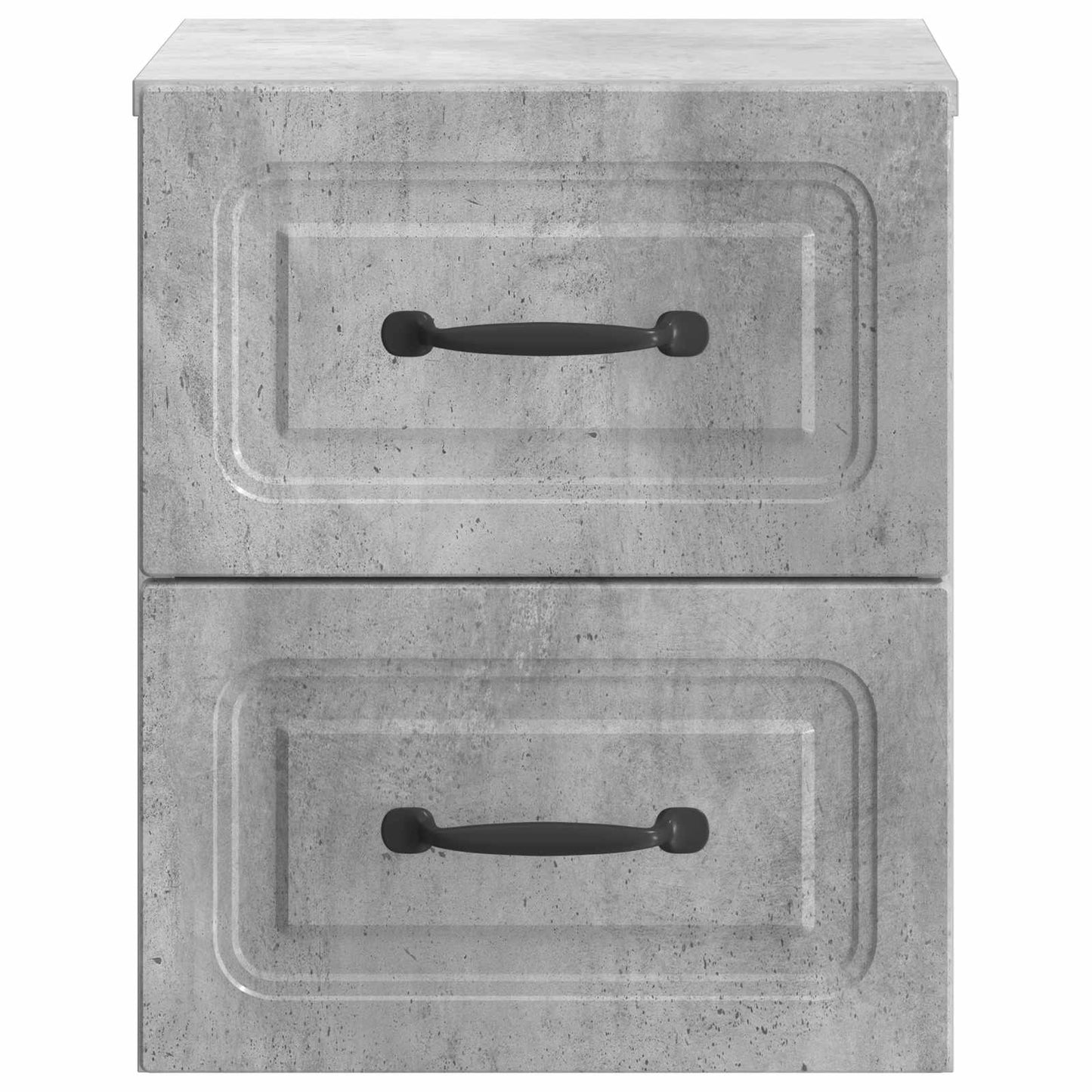 Wandmontierter Nachttisch 2 stk. Betongrau 34,5 x 33 x 40 cm