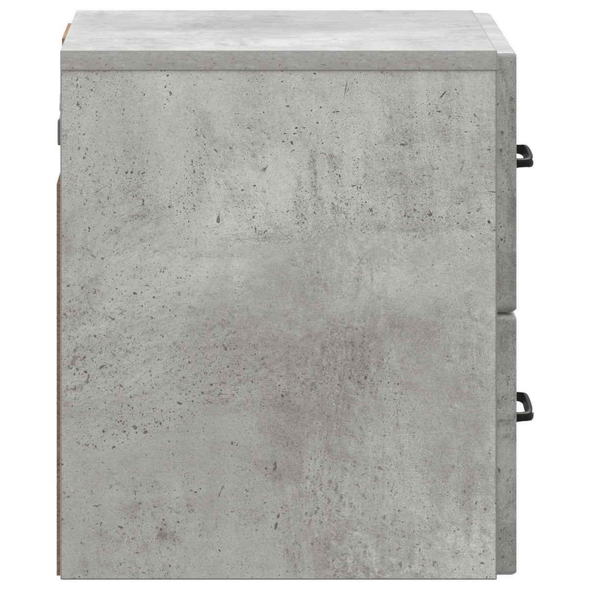 Wandmontierter Nachttisch 2 stk. Betongrau 34,5 x 33 x 40 cm