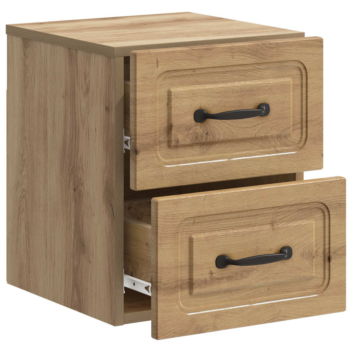 Wandmontierter Nachttisch 2 stk. Artisan-Eiche