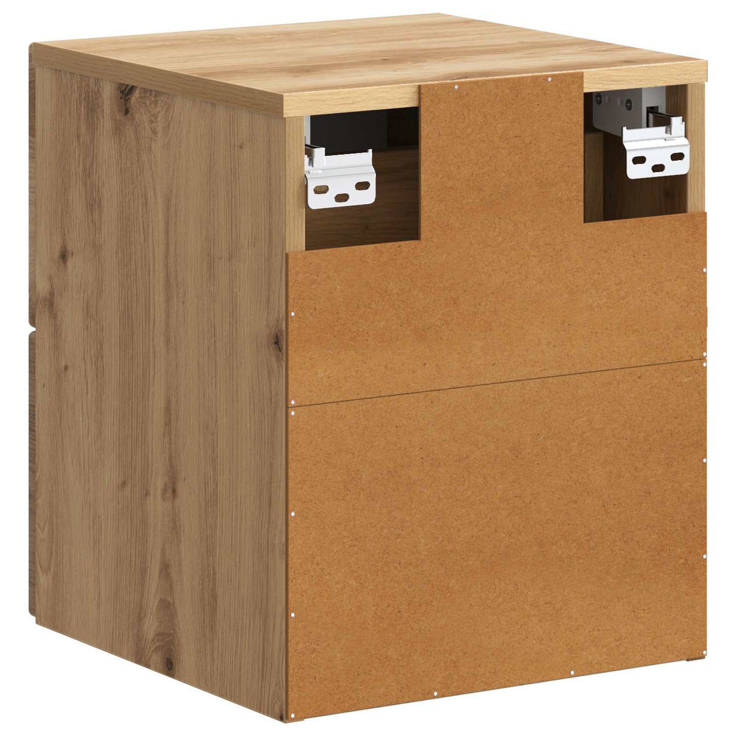 Wandmontierter Nachttisch 2 stk. Artisan-Eiche