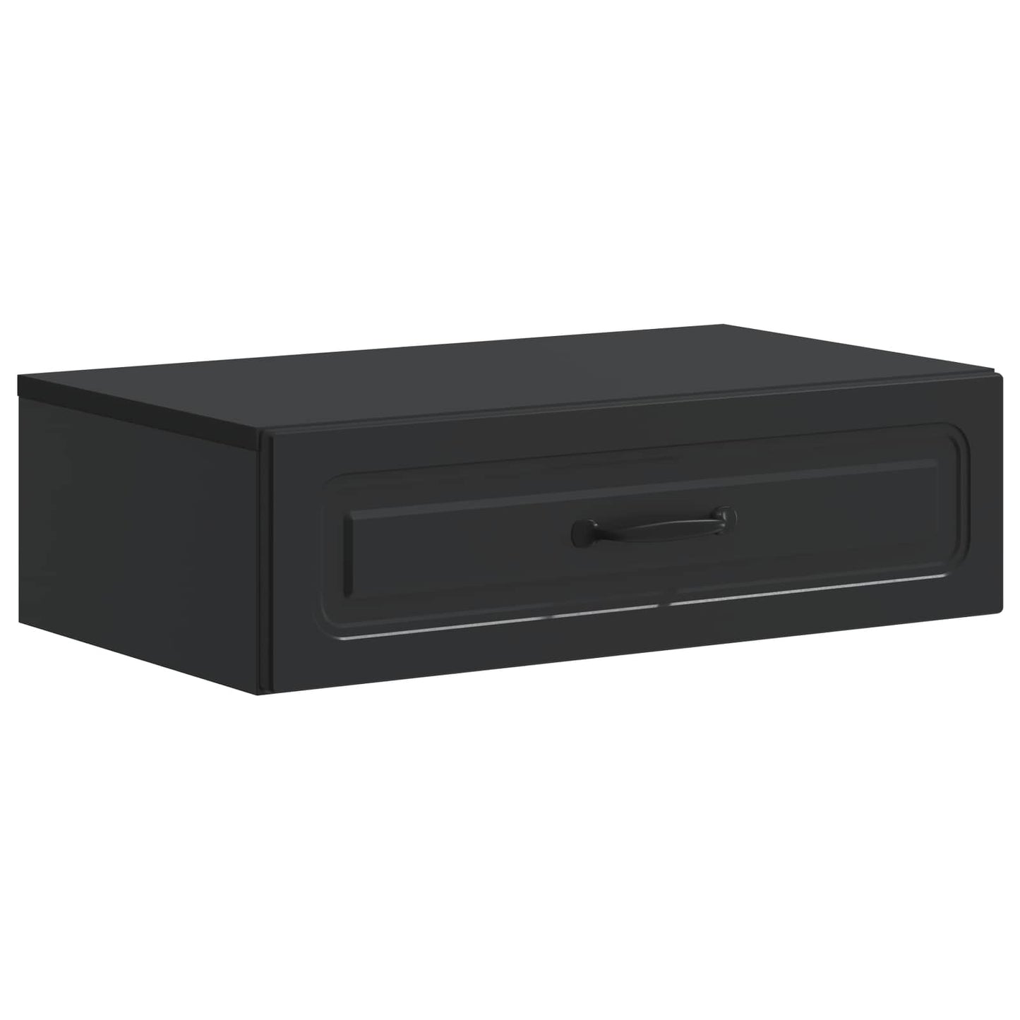 Wandmontierter Beistelltisch Schwarz 59 x 34,5 x 17 cm
