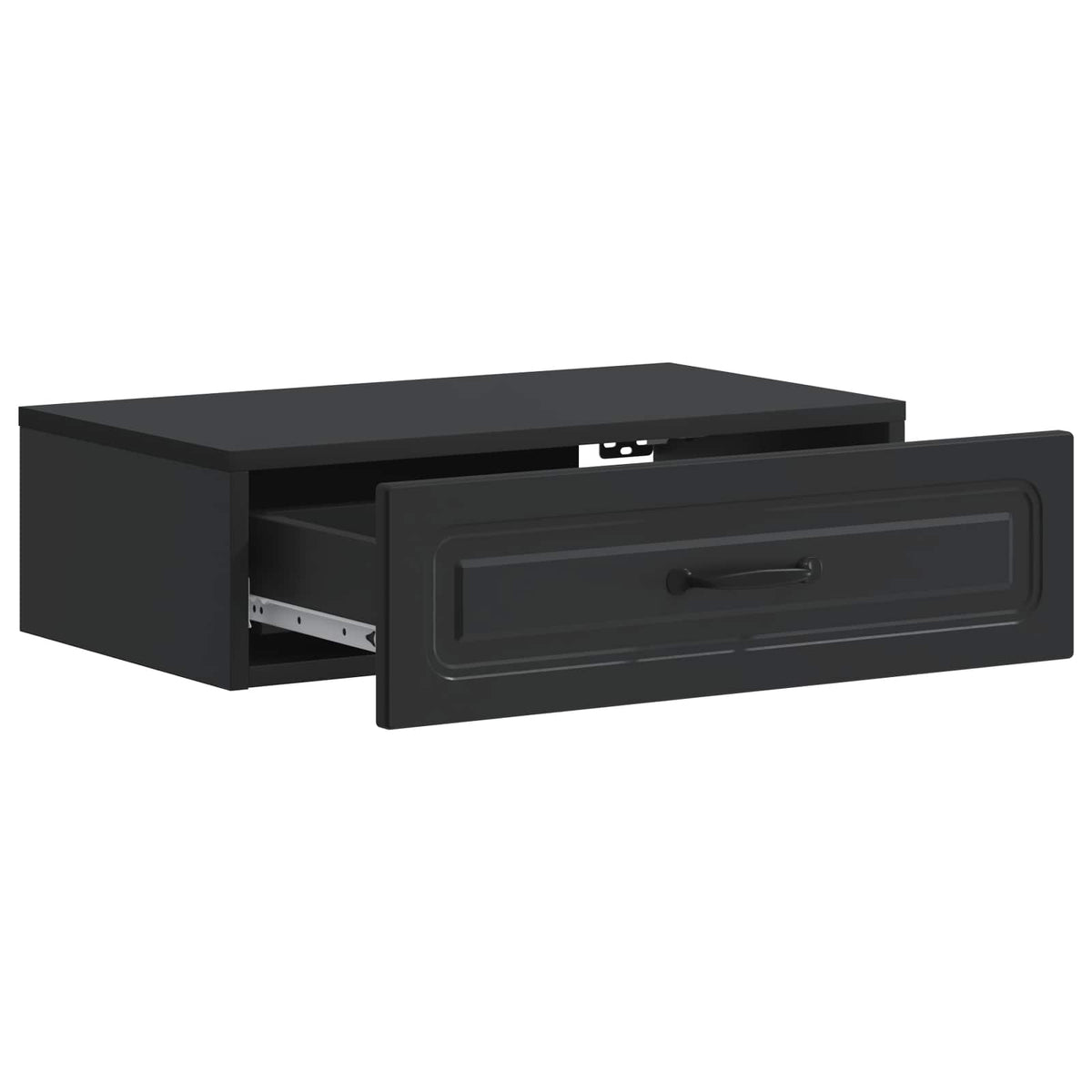 Wandmontierter Beistelltisch Schwarz 59 x 34,5 x 17 cm