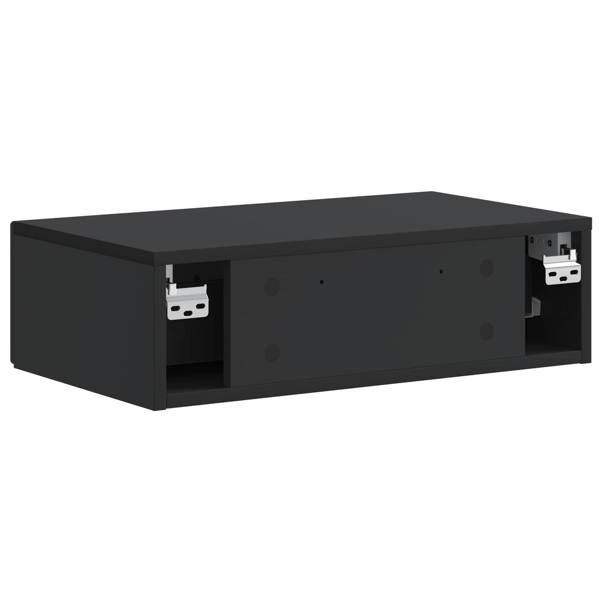 Wandmontierter Beistelltisch Schwarz 59 x 34,5 x 17 cm