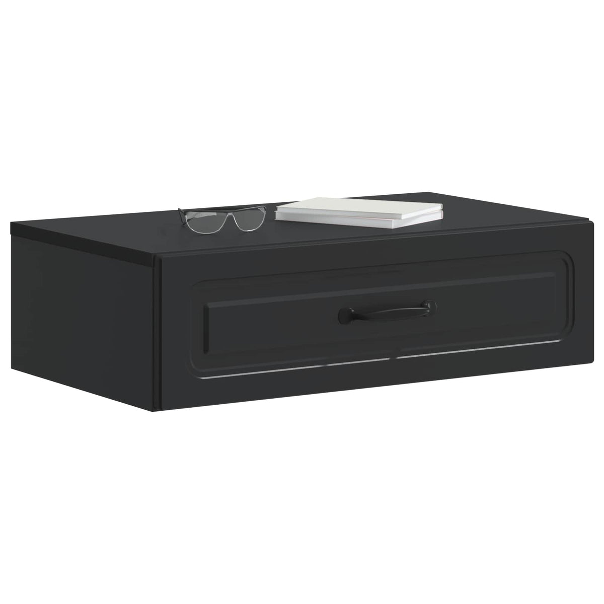 Wandmontierter Beistelltisch Schwarz 59 x 34,5 x 17 cm