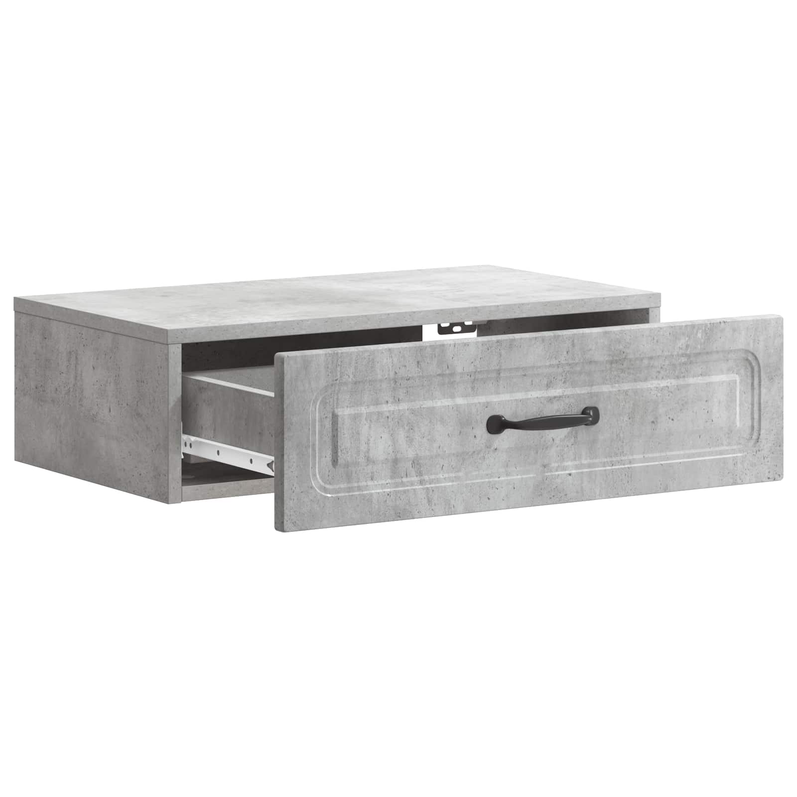 Wandmontierter Beistelltisch Betongrau 59 x 34,5 x 17 cm