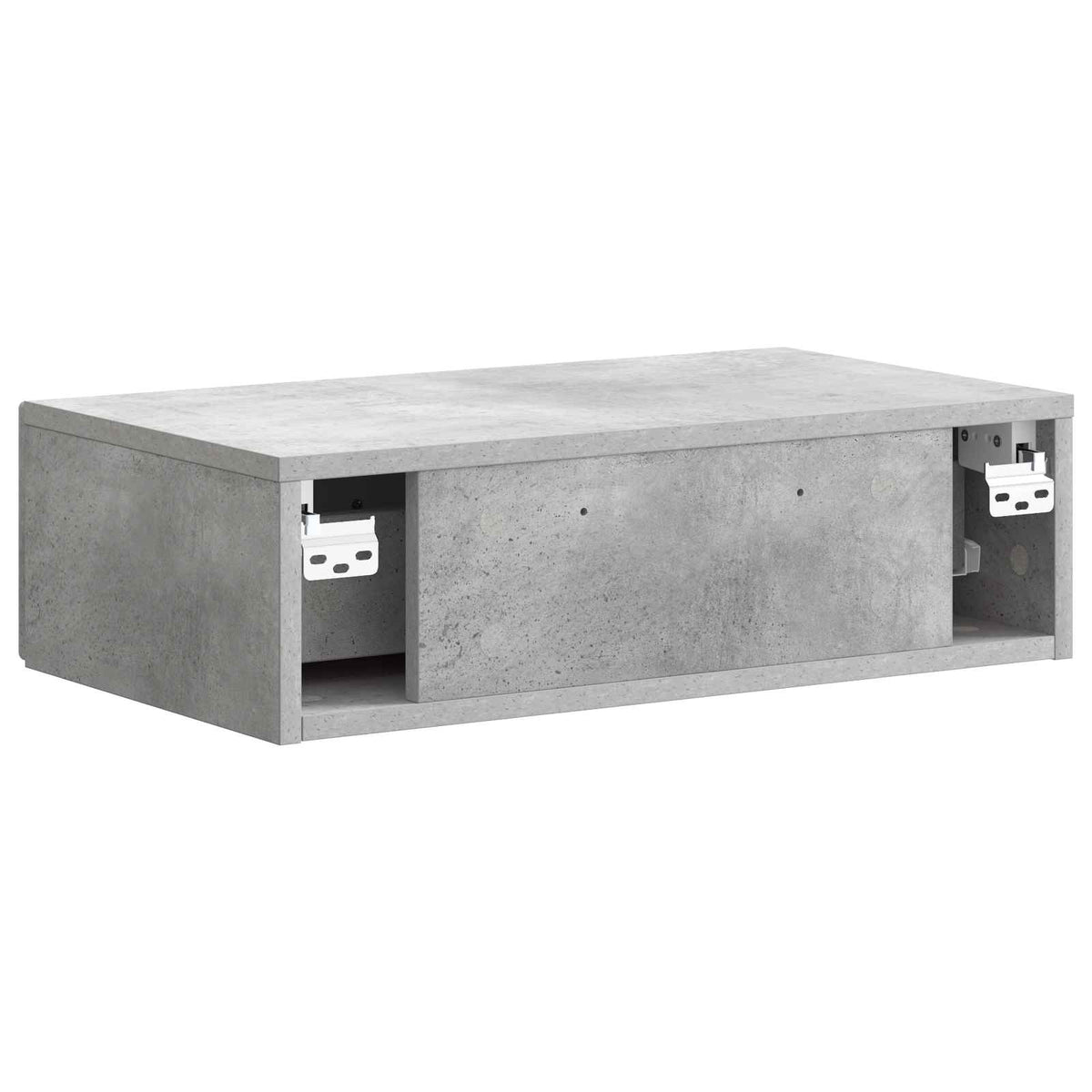 Wandmontierter Beistelltisch Betongrau 59 x 34,5 x 17 cm