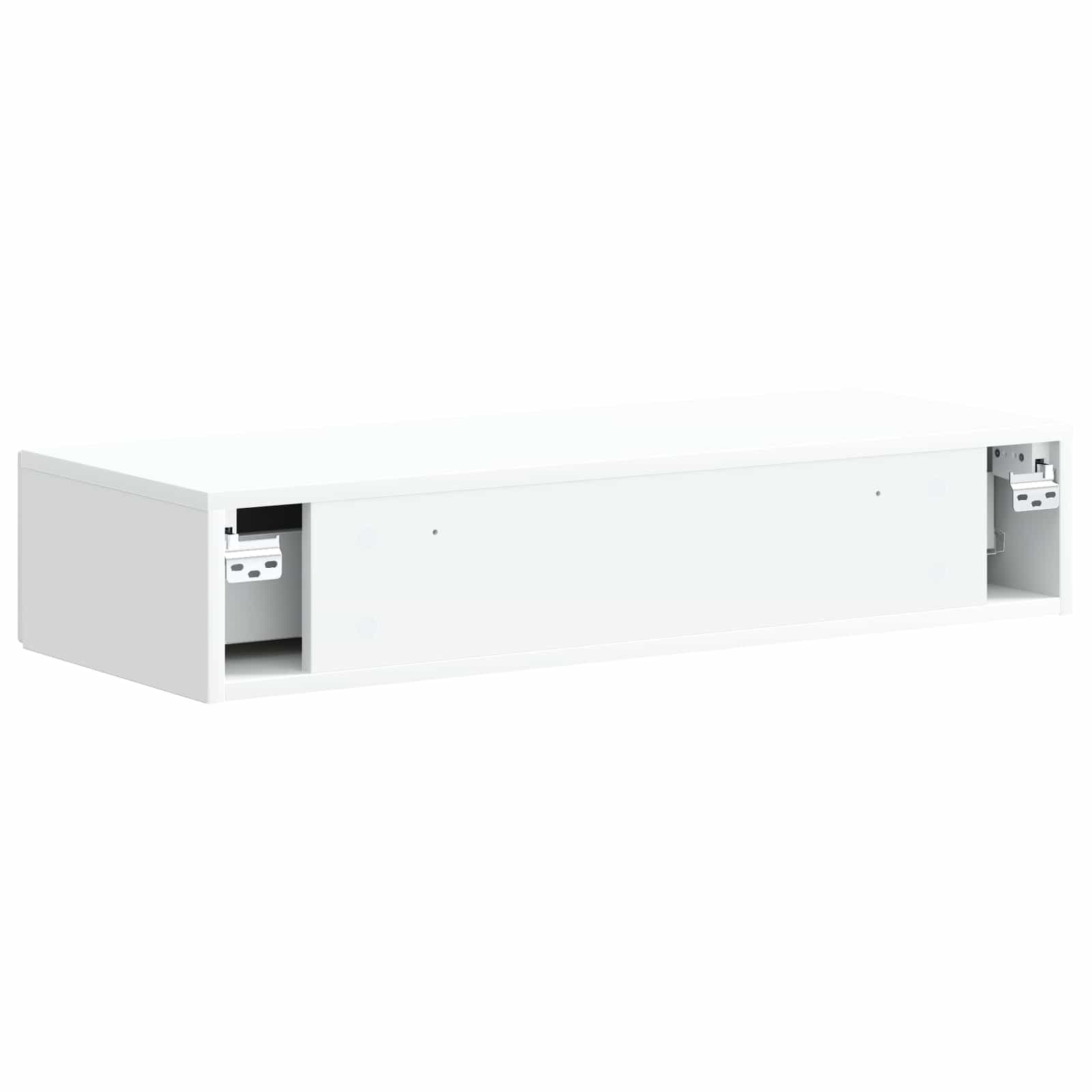 Wandmontierter Beistelltisch Weiß 87,5 x 34,5 x 17 cm