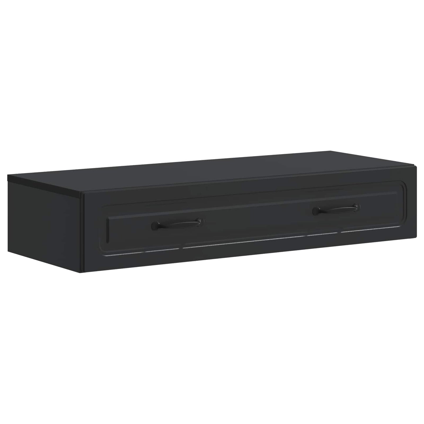 Wandmontierter Beistelltisch Schwarz 87,5 x 34,5 x 17 cm