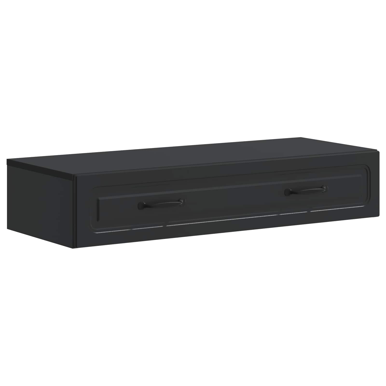 Wandmontierter Beistelltisch Schwarz 87,5 x 34,5 x 17 cm