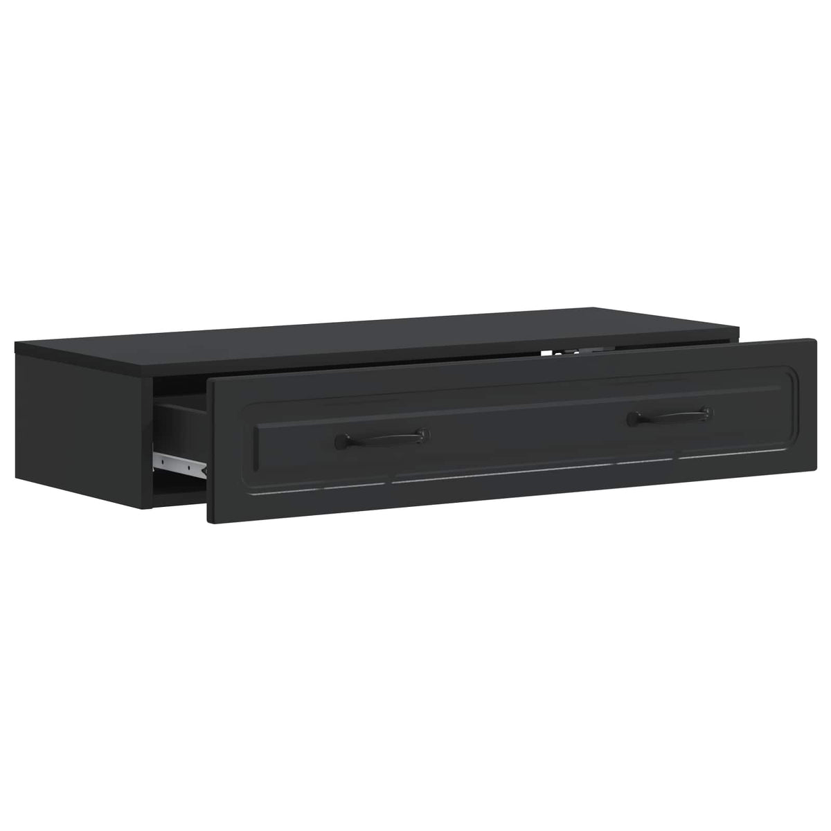 Wandmontierter Beistelltisch Schwarz 87,5 x 34,5 x 17 cm