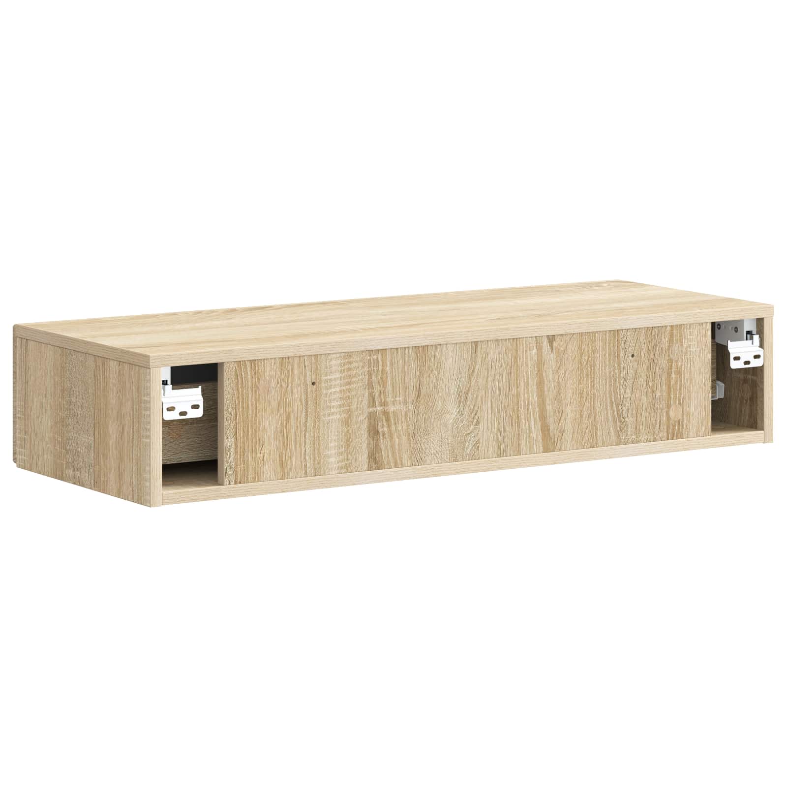 Wandmontierter Beistelltisch Sonoma-Eiche 87,5 x 34,5 x 17 cm