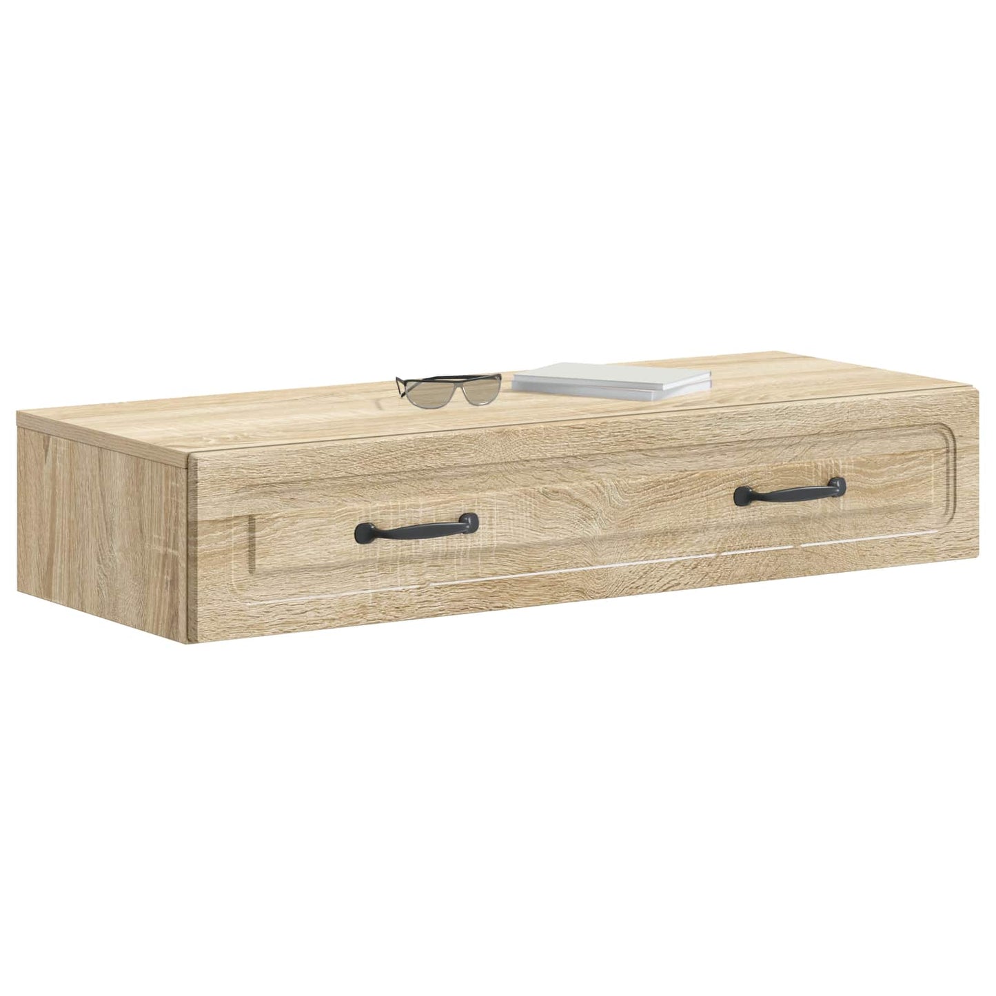 Wandmontierter Beistelltisch Sonoma-Eiche 87,5 x 34,5 x 17 cm