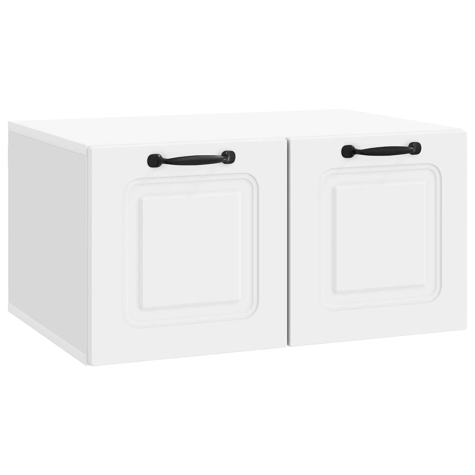 Wandmontierter TV-Schrank Weiß 59,5 x 41 x 30 cm Holzwerkstoff
