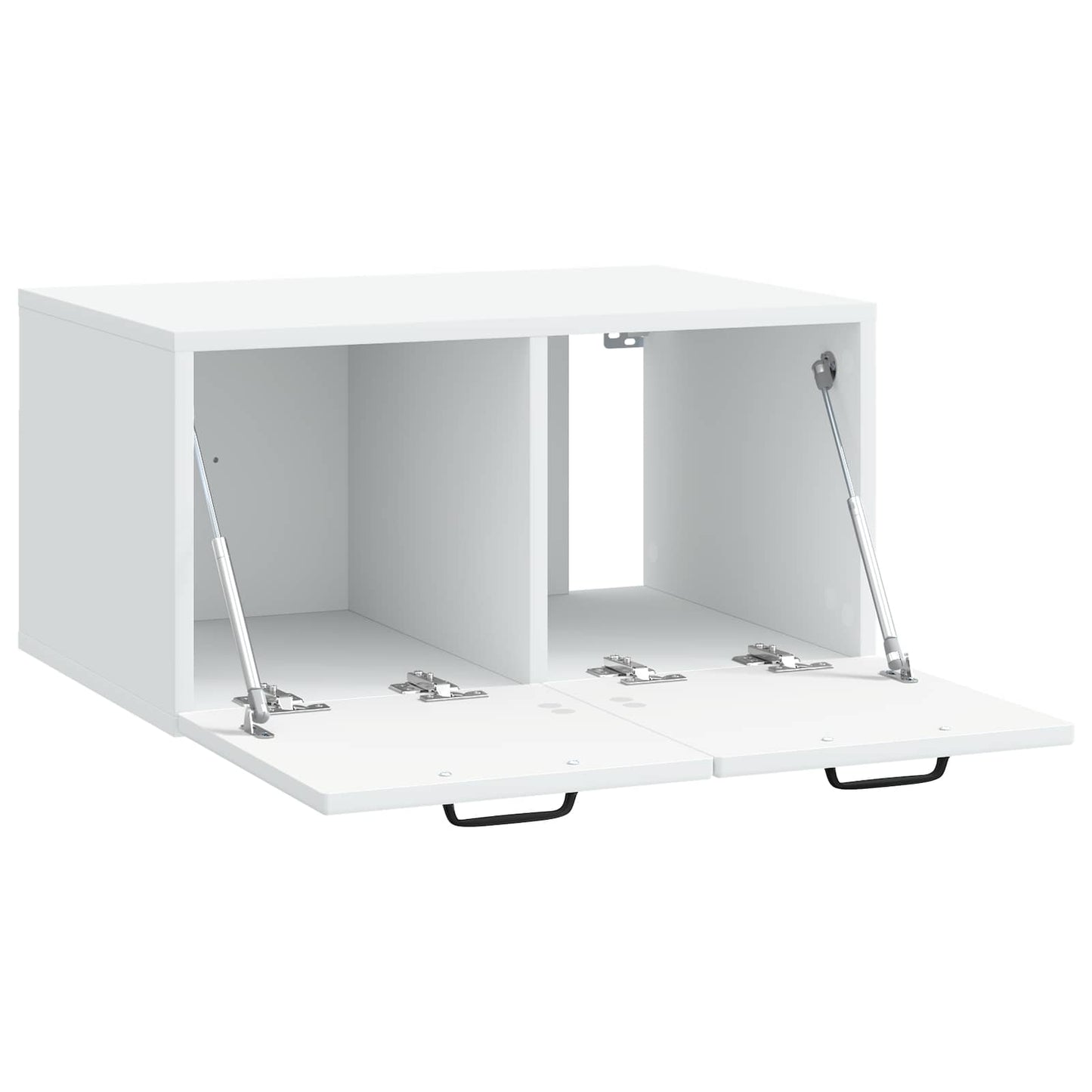 Wandmontierter TV-Schrank Weiß 59,5 x 41 x 30 cm Holzwerkstoff