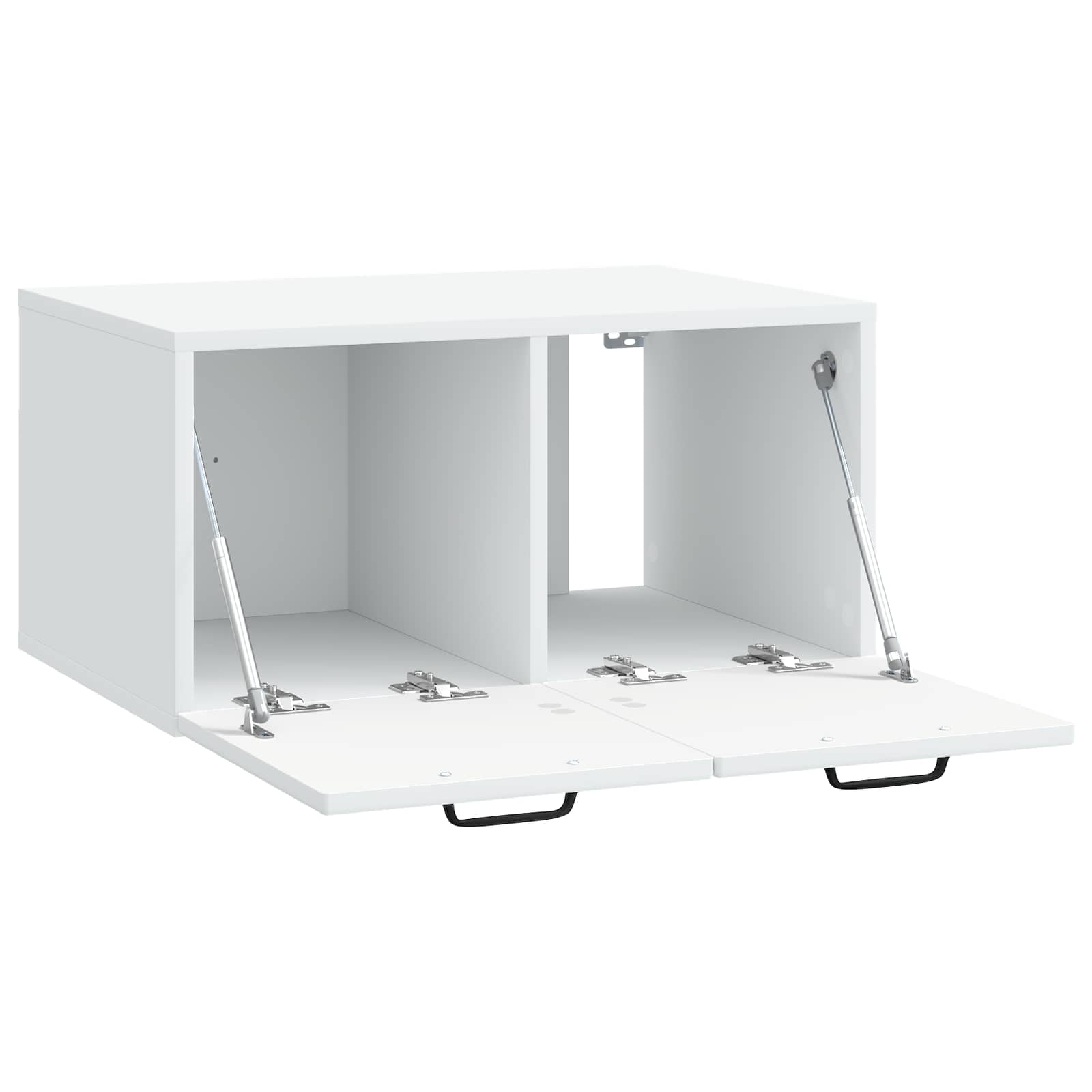 Wandmontierter TV-Schrank Weiß 59,5 x 41 x 30 cm Holzwerkstoff