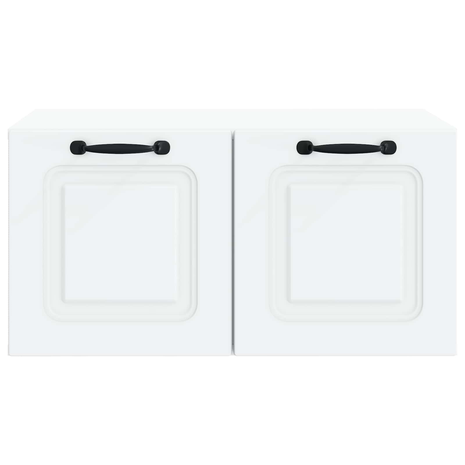 Wandmontierter TV-Schrank Weiß 59,5 x 41 x 30 cm Holzwerkstoff