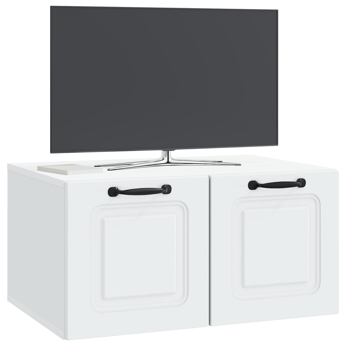 Wandmontierter TV-Schrank Weiß 59,5 x 41 x 30 cm Holzwerkstoff