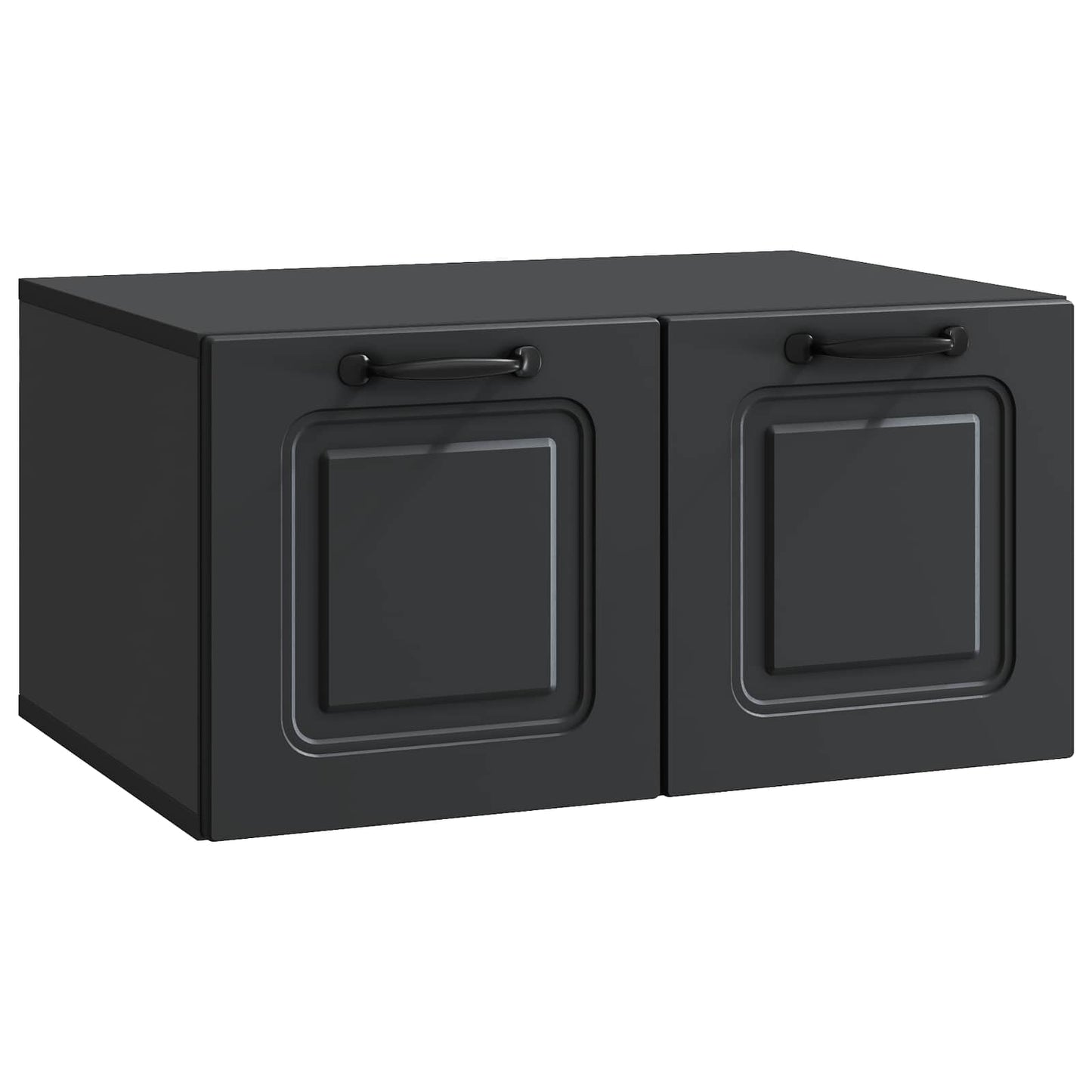 Wandmontierter TV-Schrank Schwarz 59,5 x 41 x 30 cm