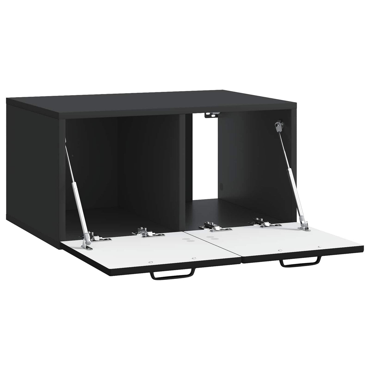 Wandmontierter TV-Schrank Schwarz 59,5 x 41 x 30 cm