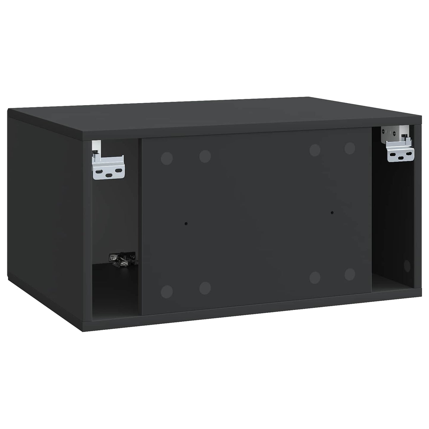 Wandmontierter TV-Schrank Schwarz 59,5 x 41 x 30 cm