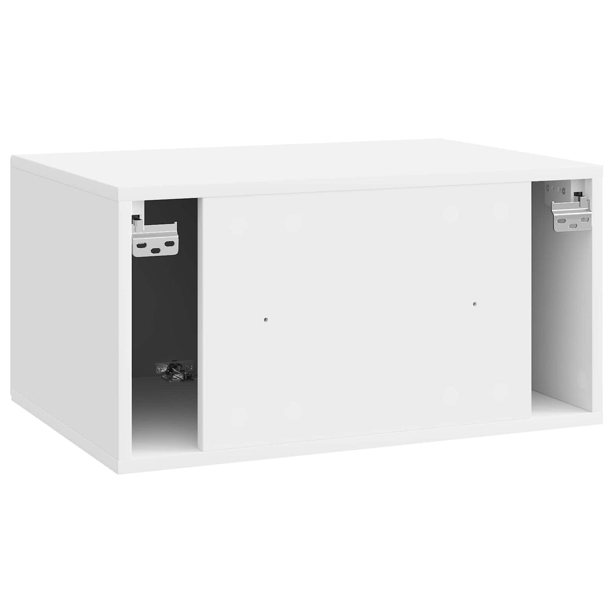 Wandmontierter TV-Schrank Hochglanz Weiß 59,5 x 41 x 30 cm