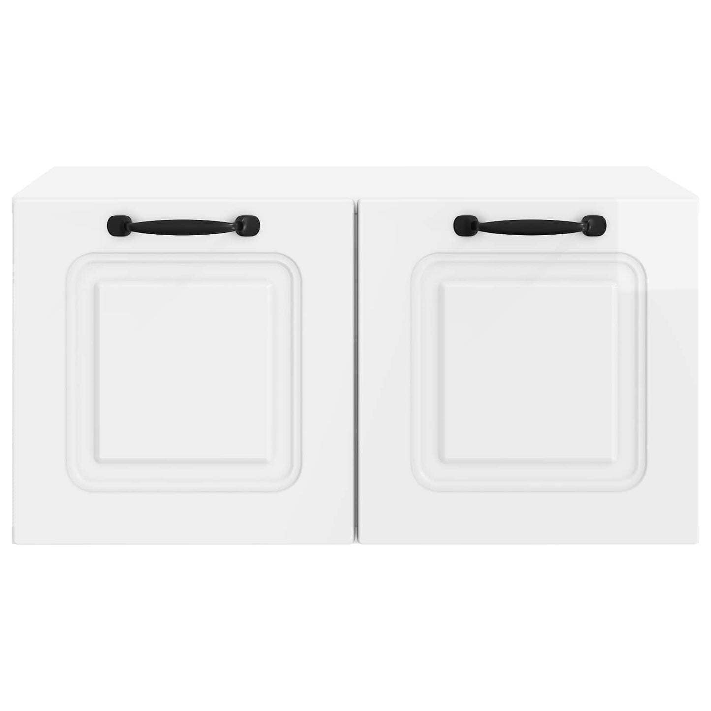 Wandmontierter TV-Schrank Hochglanz Weiß 59,5 x 41 x 30 cm