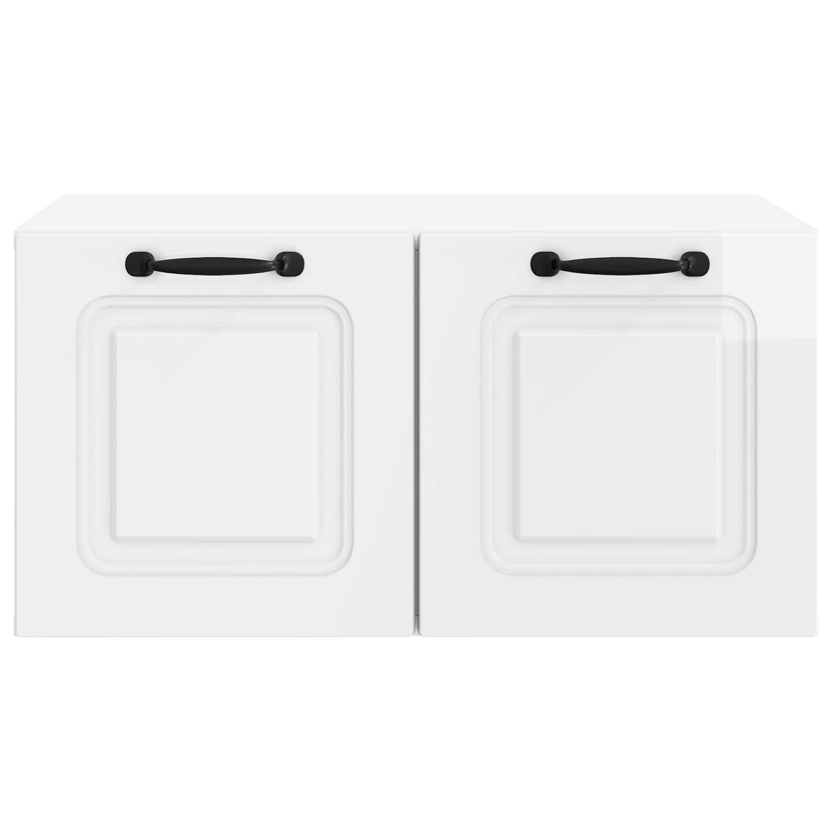 Wandmontierter TV-Schrank Hochglanz Weiß 59,5 x 41 x 30 cm