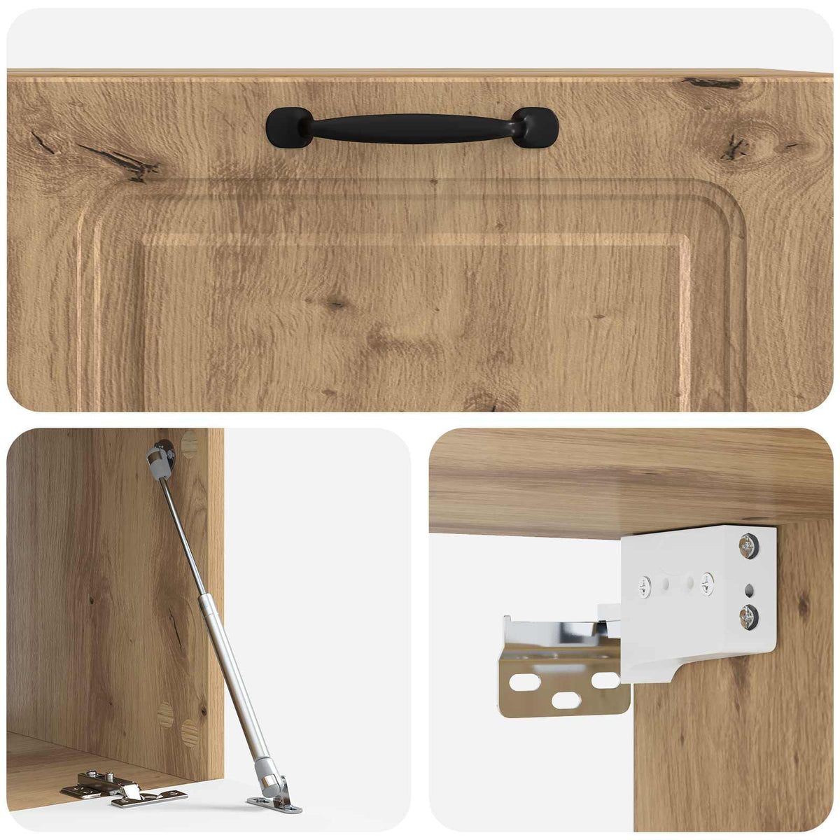 Wandmontierter TV-Schrank 59,5 x 41 x 30 cm Artisan-Eiche