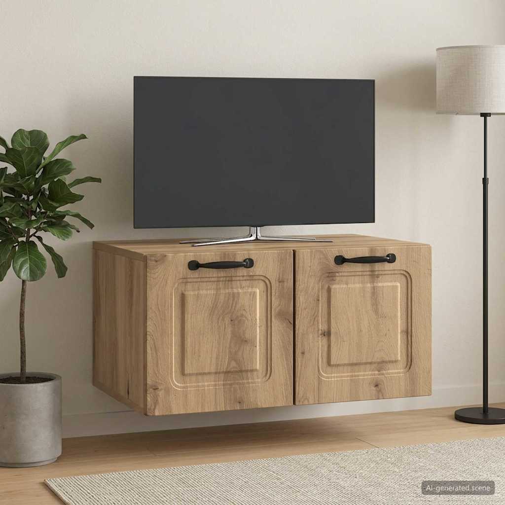 Wandmontierter TV-Schrank 59,5 x 41 x 30 cm Artisan-Eiche